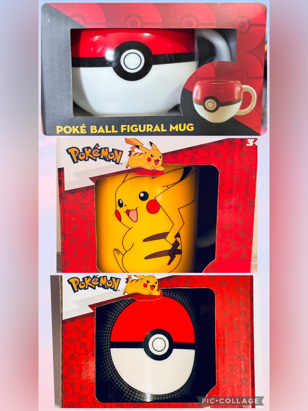 Set of 3: Pokémon Mugs